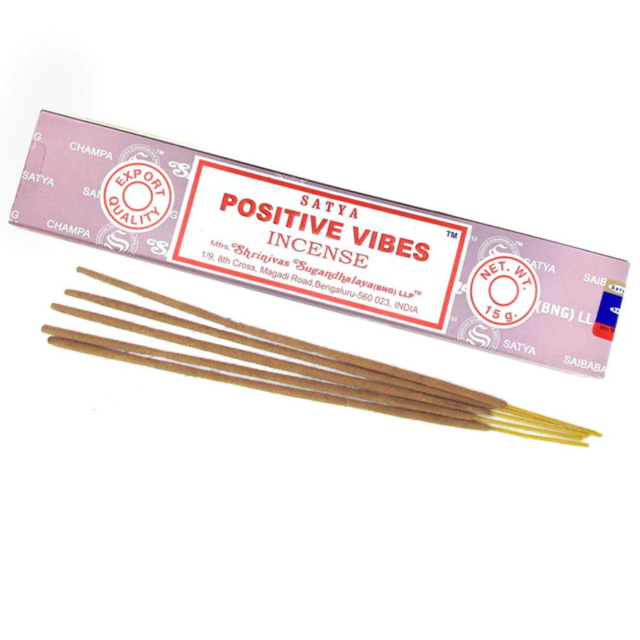 NAG CHAMPA INCENSE 15 G POSITIVE VIBES