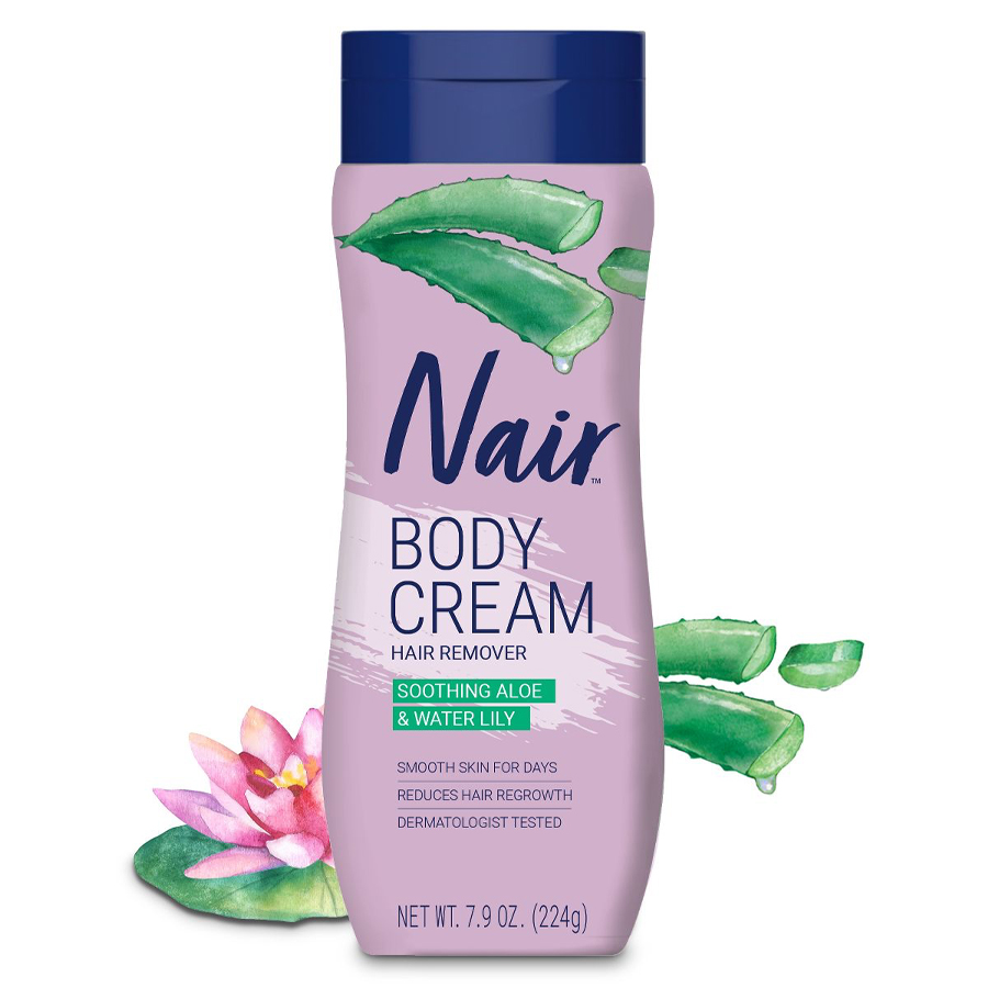NAIR HAIR REMOVAL BODY CREAM 7.9 OZ ALOE & WATER LILY