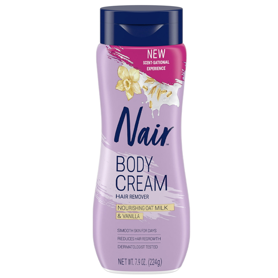 NAIR HAIR REMOVAL BODY CREAM 7.9 OZ OAT MILK & VANILLA