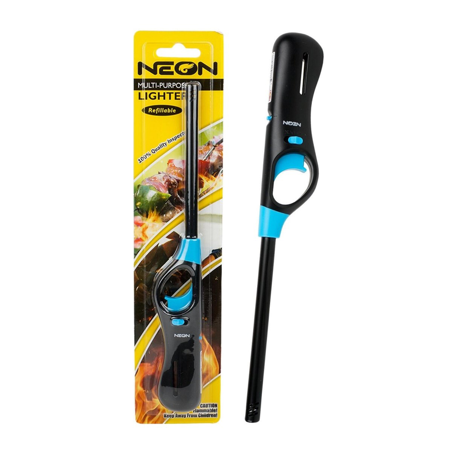 NEON BBQ LIGHTER 1 PK BLISTER PACK (72 UINTS IN A CASE)