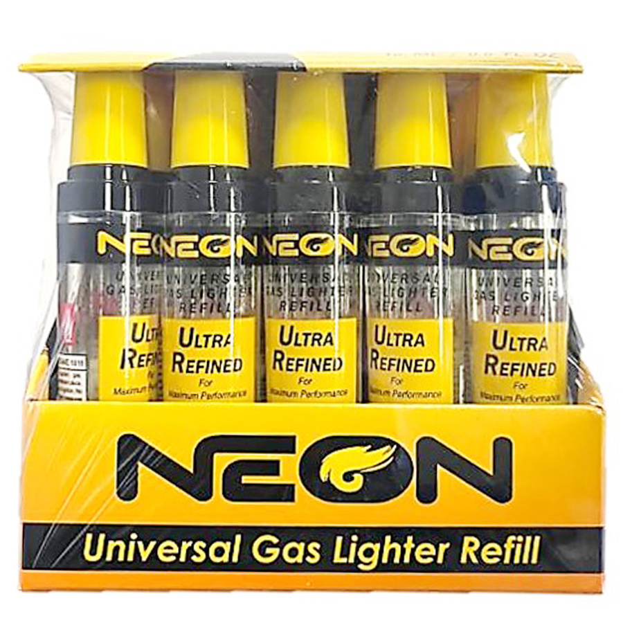 NEON BUTANE 18ML UNIVERSAL GAS LIGHTER REFILL ULTRA REFINED