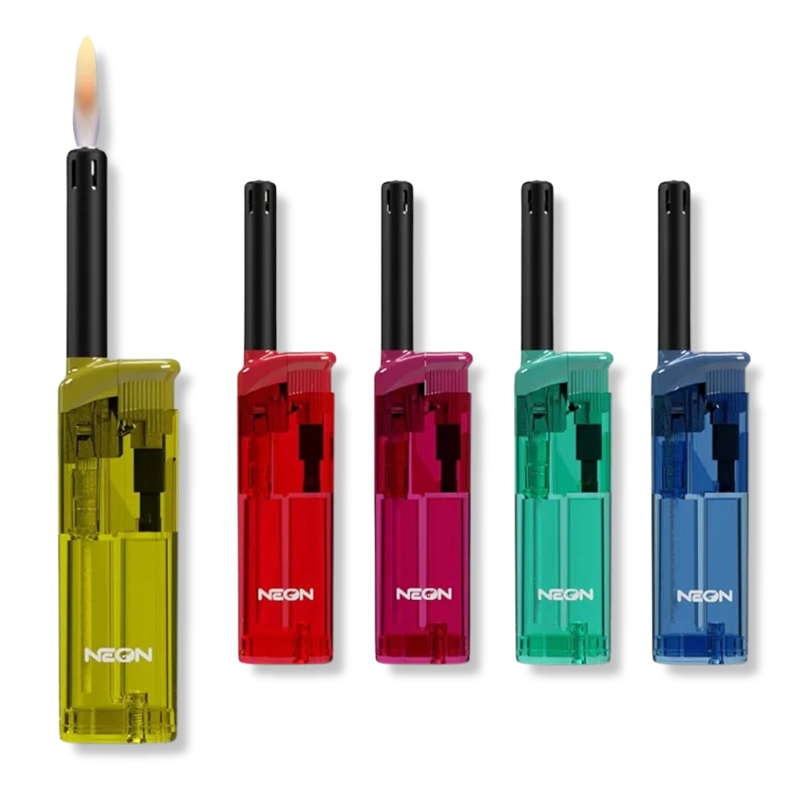 NEON REFILLABLE POCKET LIGHTER 1 CT CANNABIS