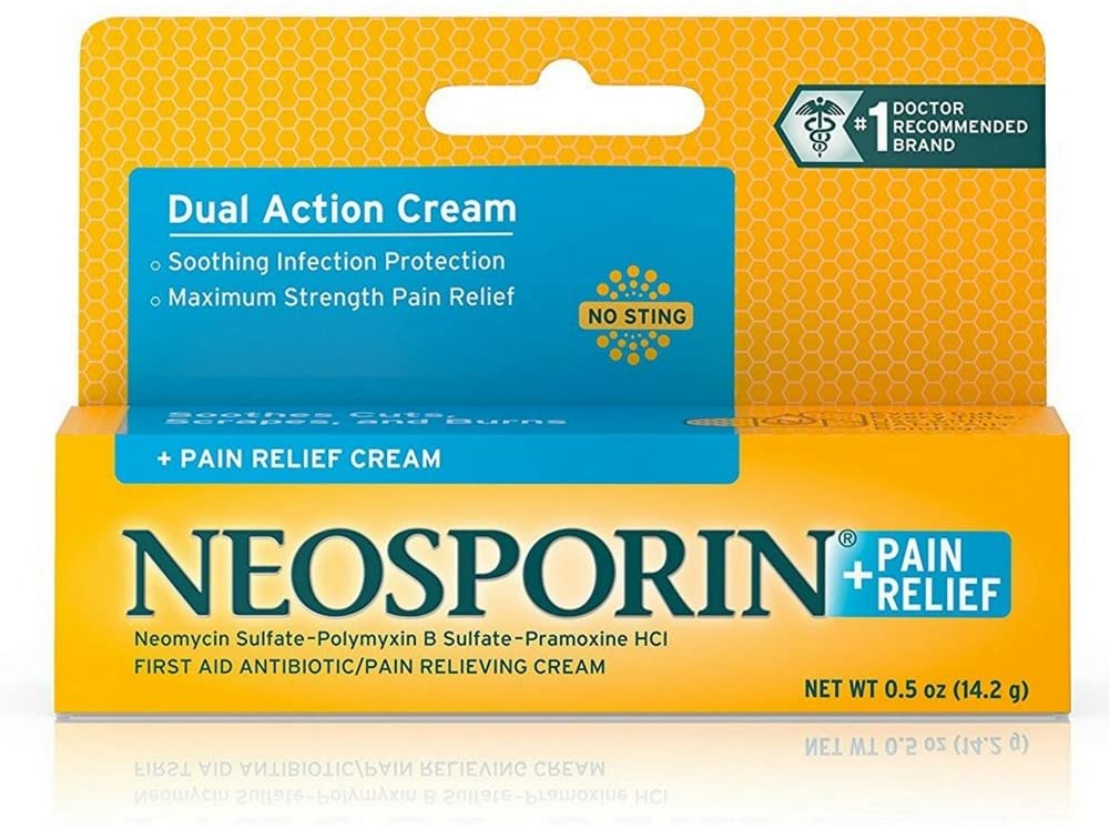 NEOSPORIN PAIN RELIEF CREAM 0.5 OZ