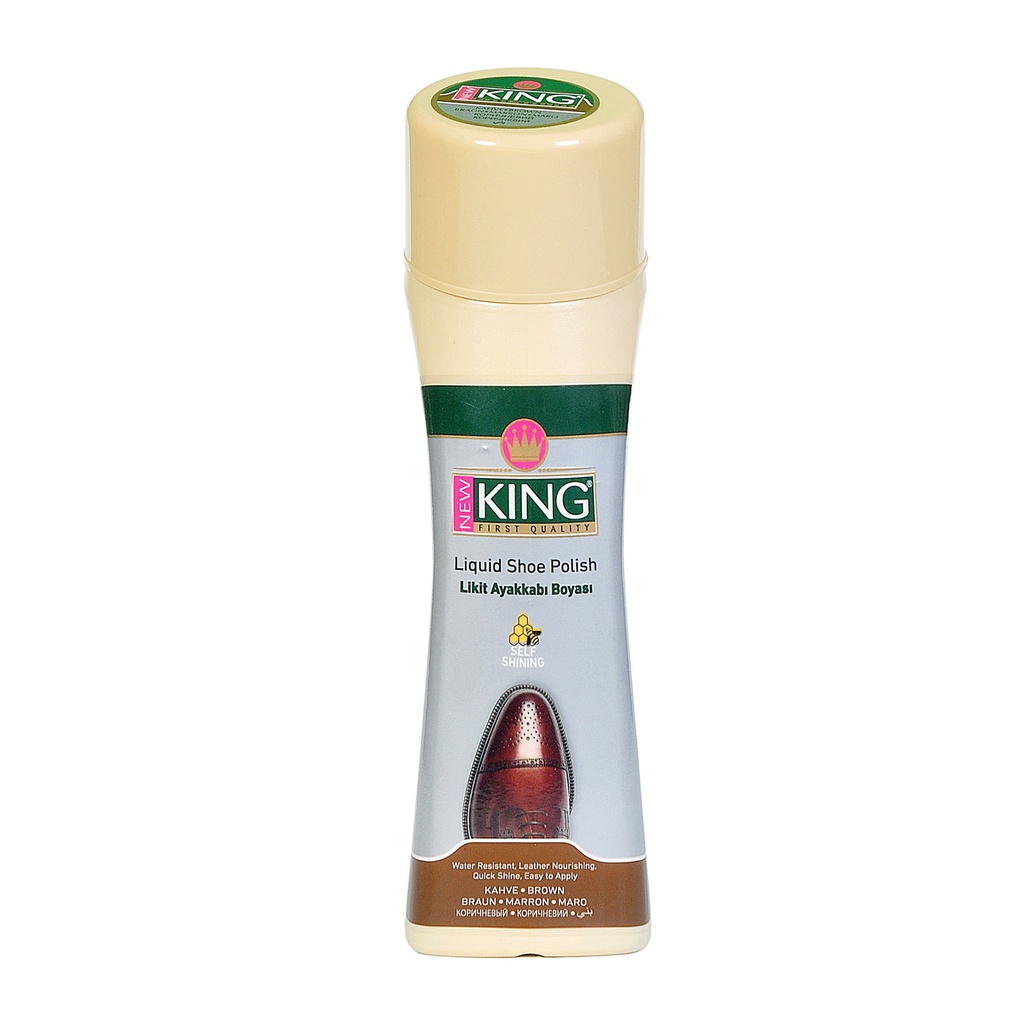 NEW KING SHOE POLISH 2.52 OZ BROWN