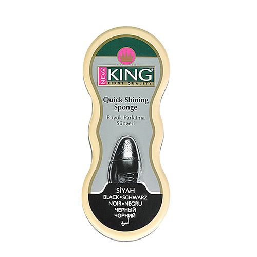 NEW KING SHOE SHINING SPONGE BLACK