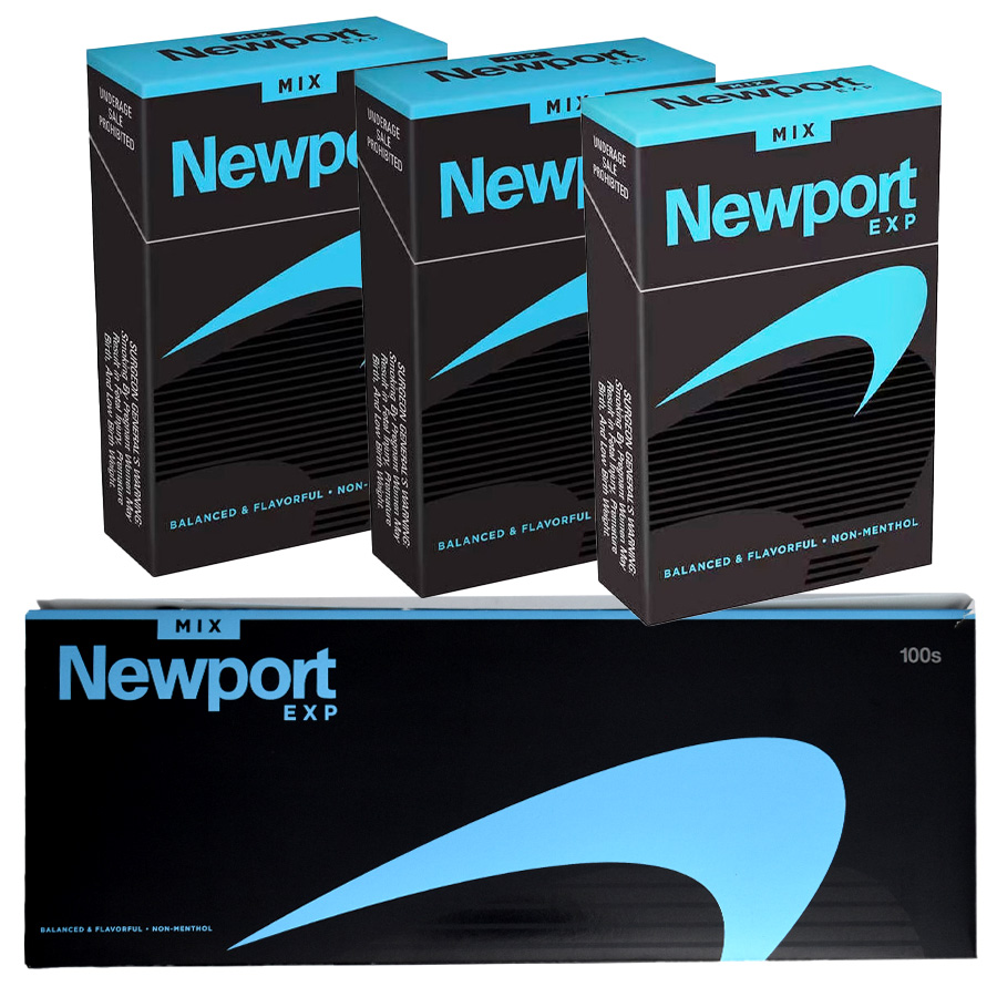 NEWPORT CIGARETTES 20 CT 100S MIX BALANCED & FLAVORFUL NON-MENTHOL