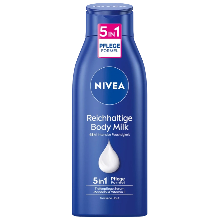 NIVEA BODY LOTION 400 ML ALMOND OIL RICH NOURISHIN 48H 5 IN 1 VIT-D DRY TO VERY DRY