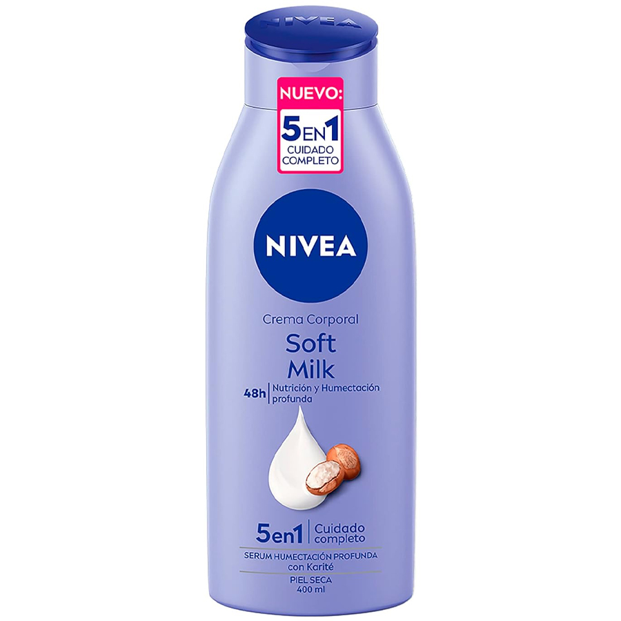 NIVEA BODY LOTION 400 ML SHEA BUTTER IRRESISTIBLY SMOOTH 48H 5 IN 1 DRY SKIN