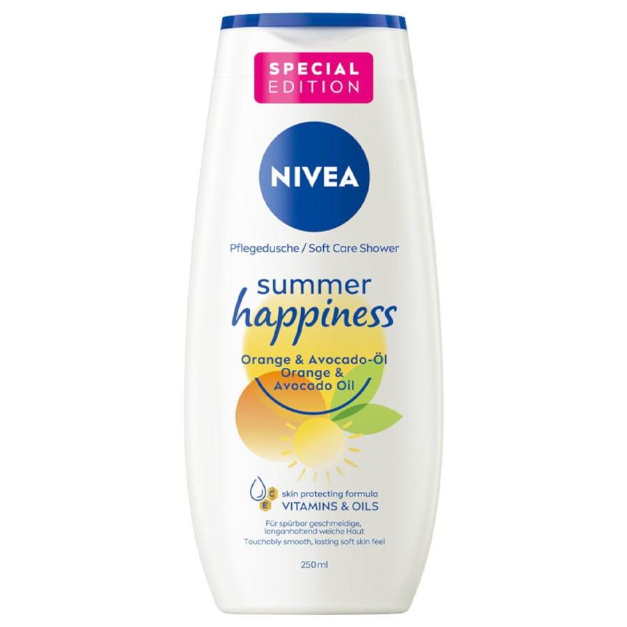 NIVEA BODY WASH 250ML SUMMER HAPPINESS ORANGE