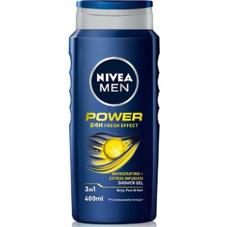 NIVEA BODY WASH 3 N 1 400ML POWER