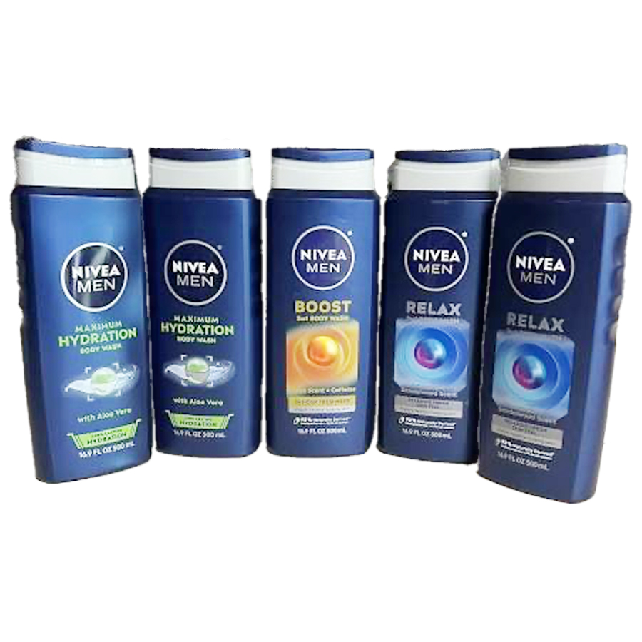 NIVEA BODY WASH 500 ML ASSORTED FOR MEN