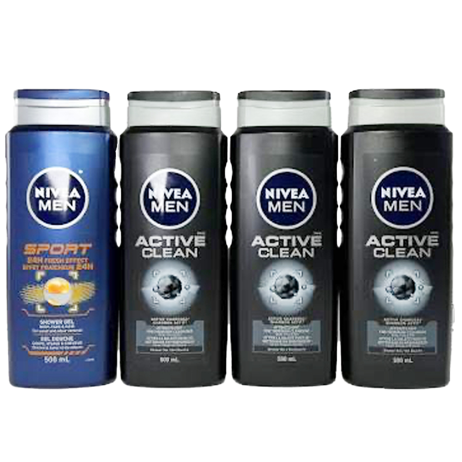 NIVEA BODY WASH 500 ML ASSORTED FOR MEN