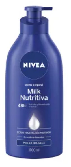 NIVEA CREAM 1000 ML MILK NUTRITIVA