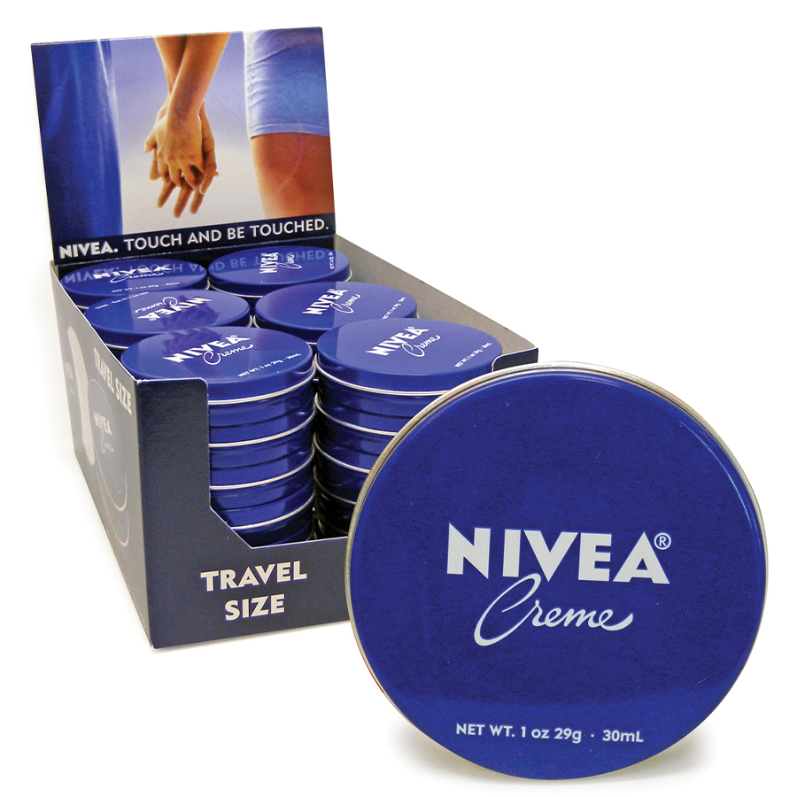 NIVEA CREAM 30 ML TIN IN DISPLAY