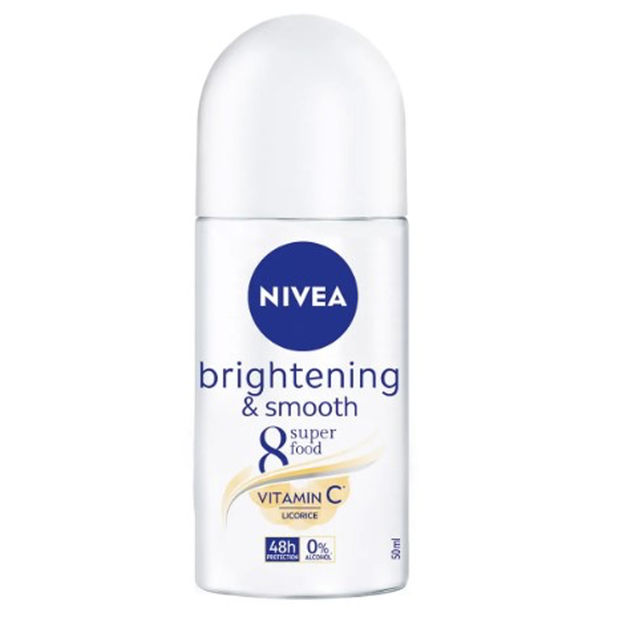 NIVEA DEO ROLL ON 50ML BRIGHTENING & SMOOTH