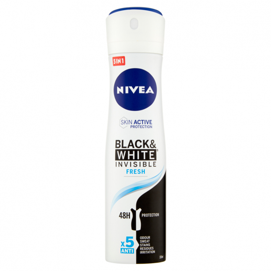 NIVEA DEO SPRAY 150 ML BLACK & WHITE FRESH FW
