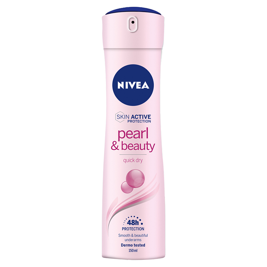 NIVEA DEODORANT SPRY 150 ML FOR WOMAN PEARL & BEAUTY