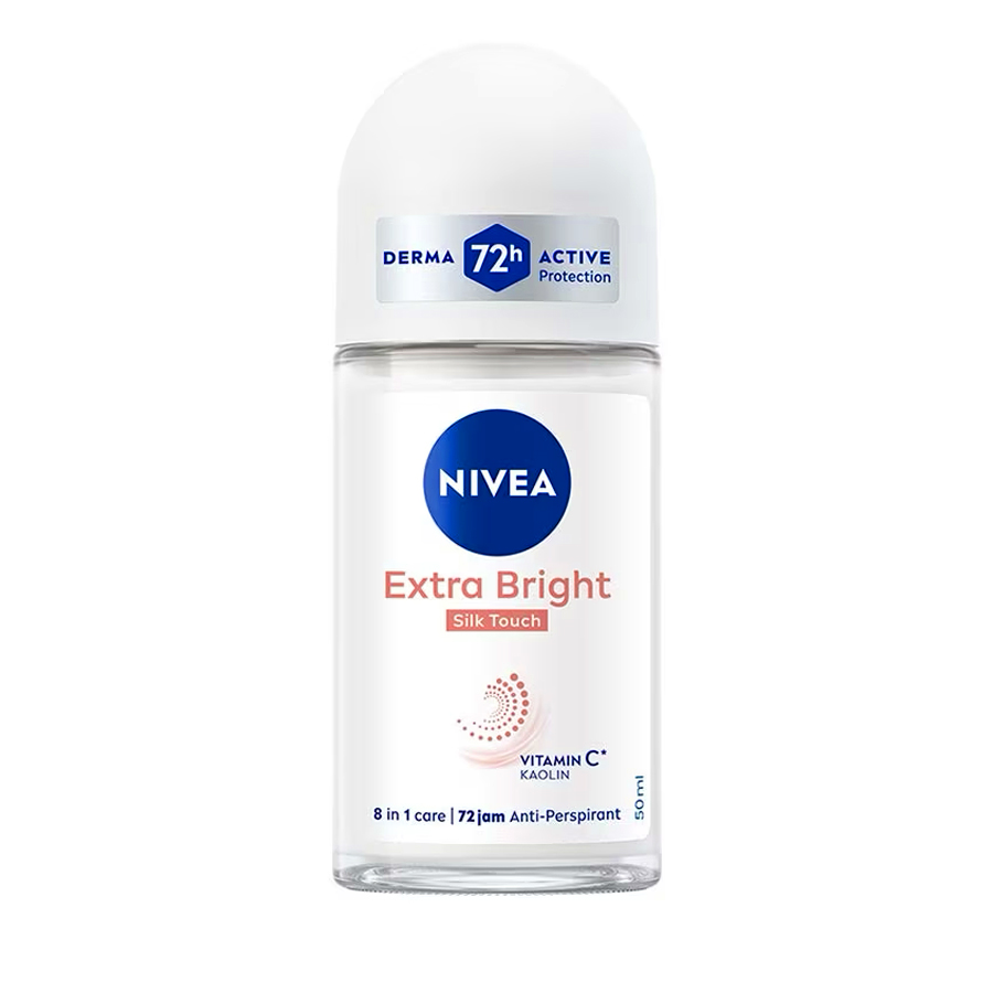 NIVEA ROLL ON 50 ML EXTRA BRIGHT FW SILKY TOUCH