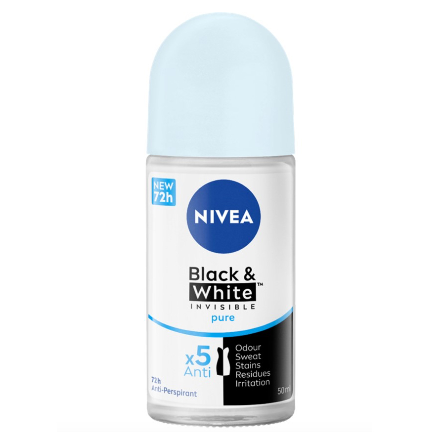 NIVEA ROLL ON 50 ML INVISIBLE BLACK & WHITE PURE