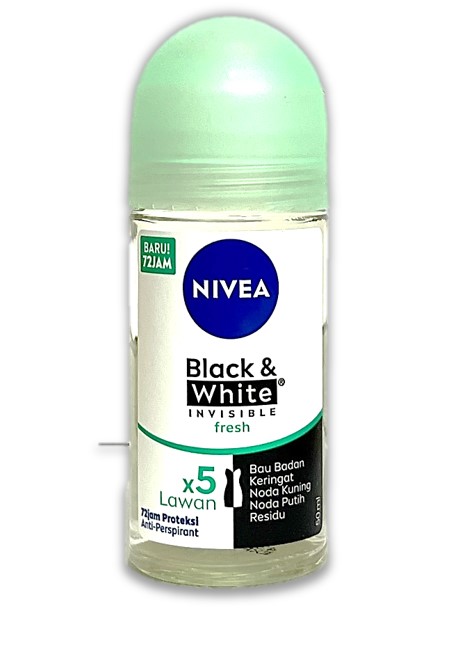 NIVEA ROLL ON 50ML BLACK & WHITE INVISIBLE FRESH
