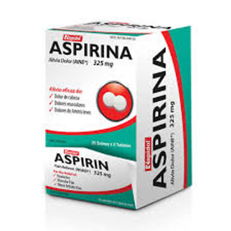 ASPIRINA PAIN RELIEF 325 MG TABLET DISPENSER BOX