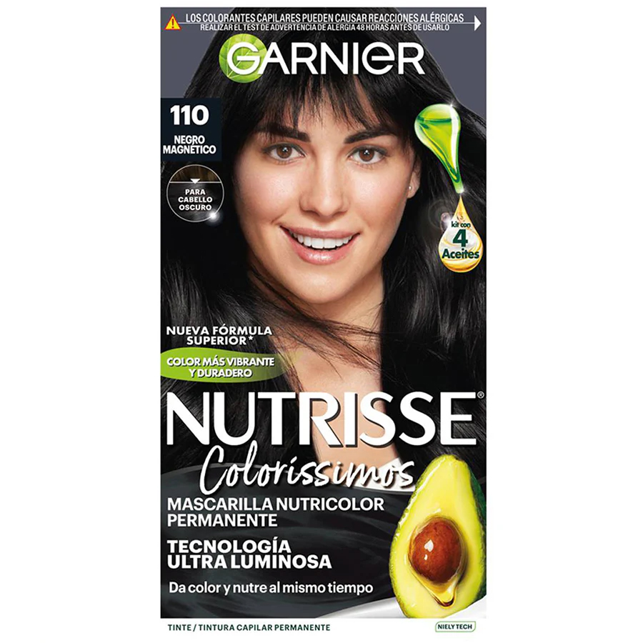 NUTRISSE HAIR COLOR 128 G # 110 NEGRO MAGNETICO