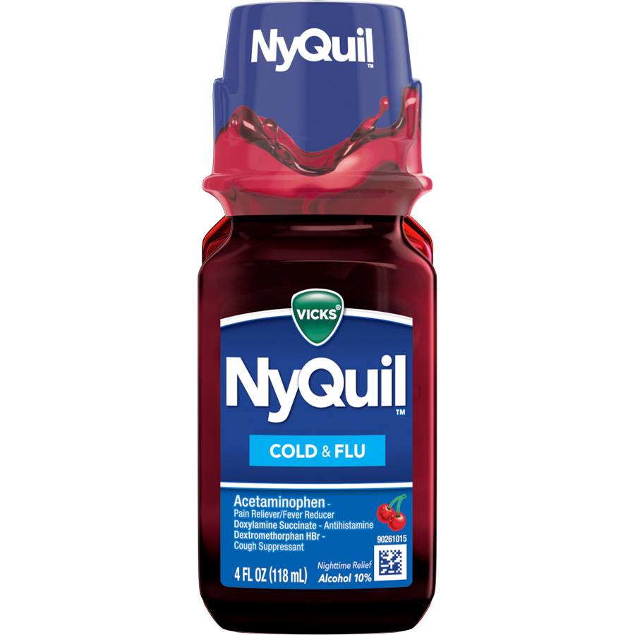NYQUIL COLD & FLU 4 OZ CHERRY
