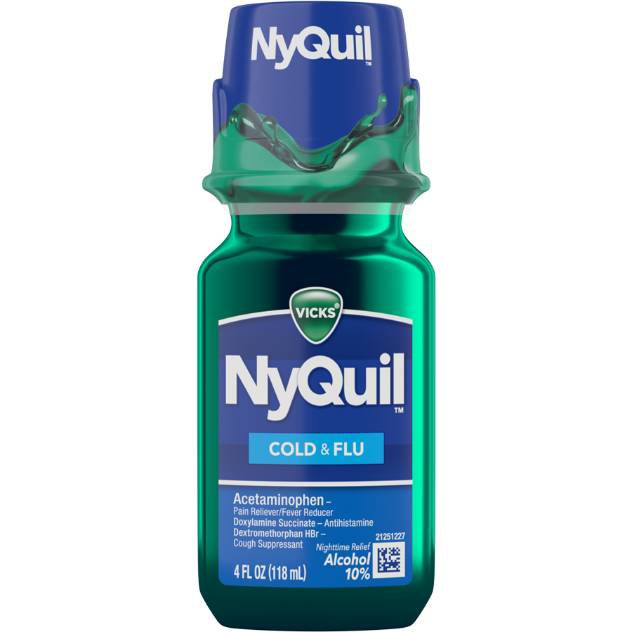 NYQUIL COLD & FLU 4 OZ ORIGINAL