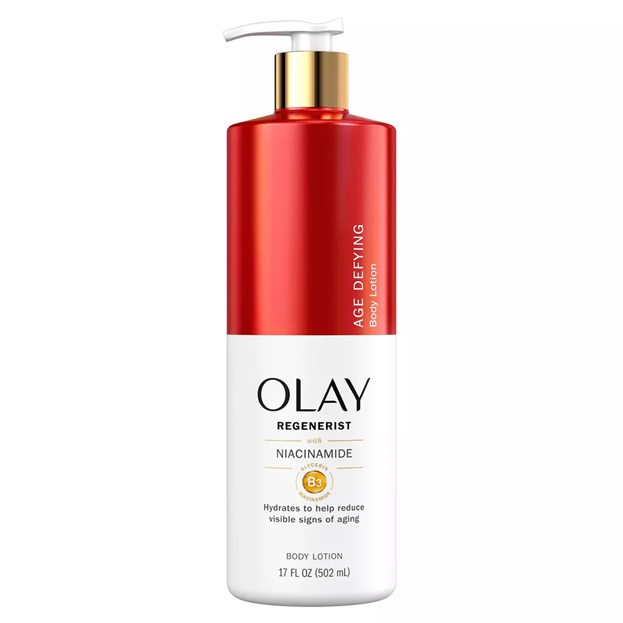OLAY BODY LOTION 17 OZ / 502 ML NIACINAMIDE AGE DEFYING REGENERIST WITH PUMP
