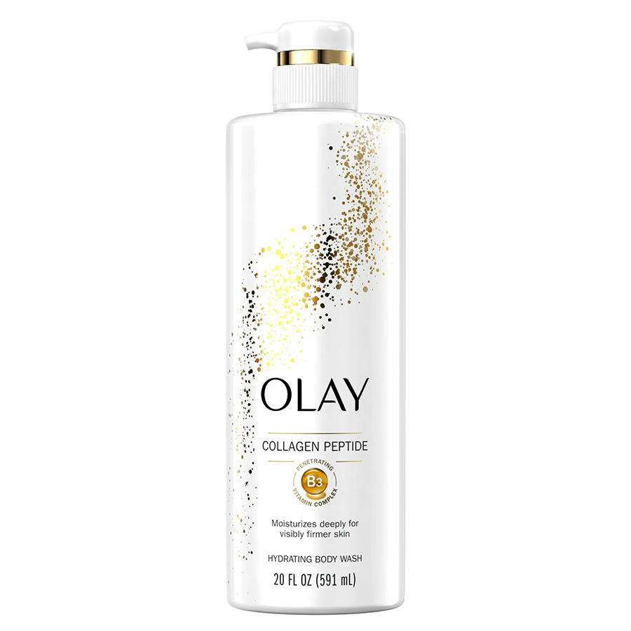 OLAY BODY WASH 20 OZ CLEANSING & FIRMING WITH VITAMIN B3 AND COLLAGEN WITH PUMP