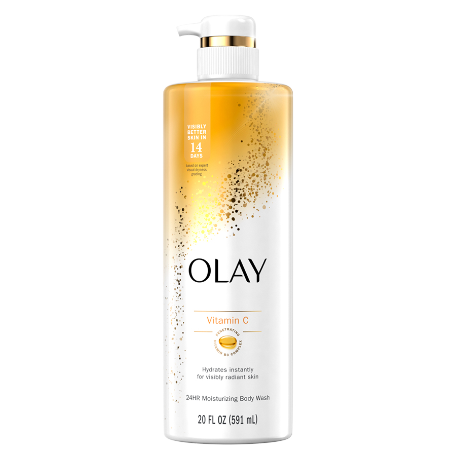 OLAY BODY WASH 20 OZ CLEANSING & NOURISHING WITH VITAMIN B3 AND C
