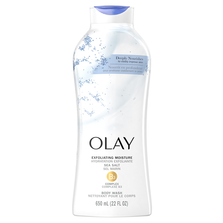 OLAY BODY WASH 22 OZ EXFOLIATING SEA SALTS