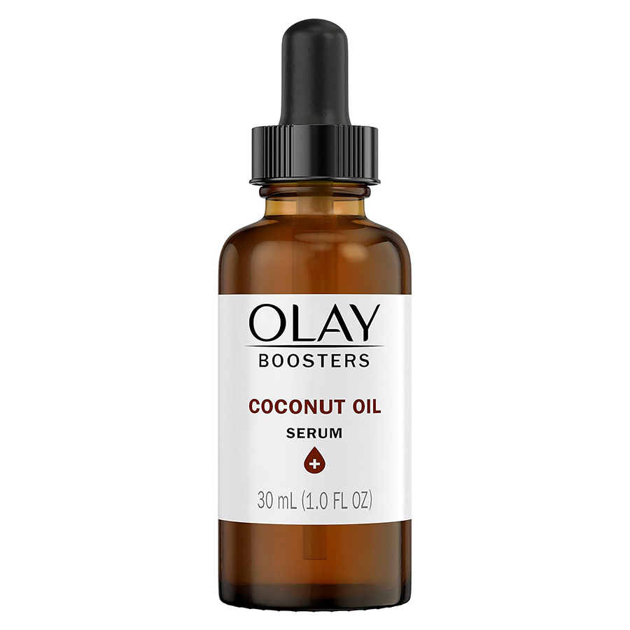 OLAY COCONUT OIL SERUM 1 OZ NOURISHING ANTIOXIDANT BOOSTER, FRAGRANCE-FREE