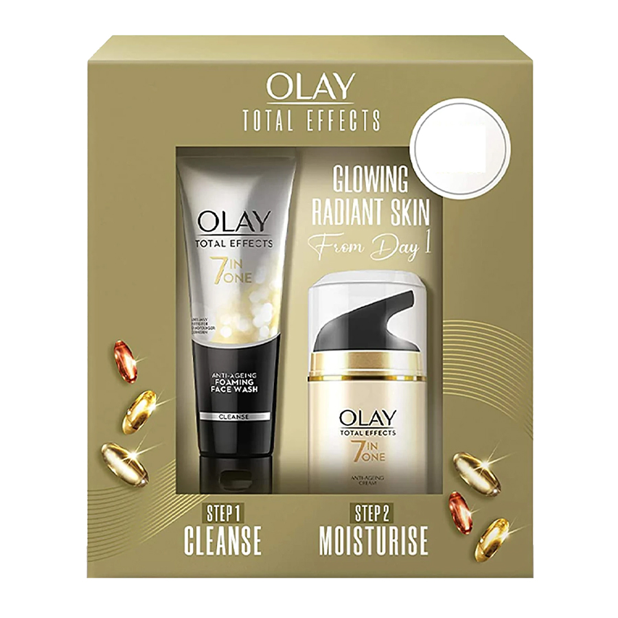 OLAY CREME 50 G + FOAMING CLEANSER 100 G TOTAL EFFECTS 7IN1