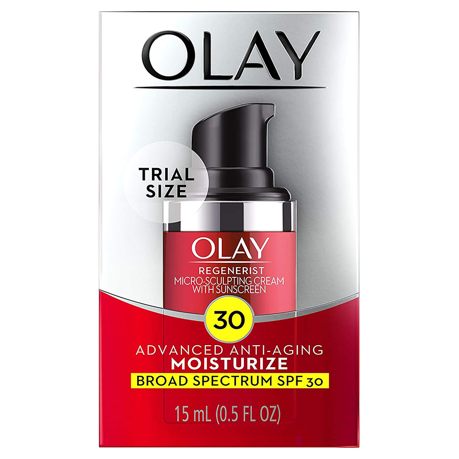 OLAY FACE MOISTURIZER 0.5 OZ / 15 ML REGENERIST MICRO SCULPTING WITH SUNSCREEN SPF 30