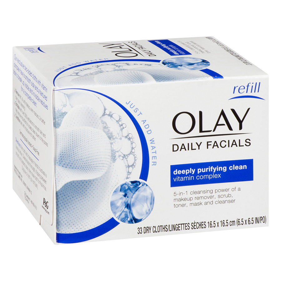 OLAY FACE WIPES 33 CT DEEPLY PURIFYING FRAGRANCE FREEE