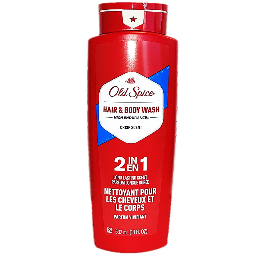 OLD SPICE BODY WASH 18 OZ 2 IN 1 HIGH ENDURANCE CRISP SCENT
