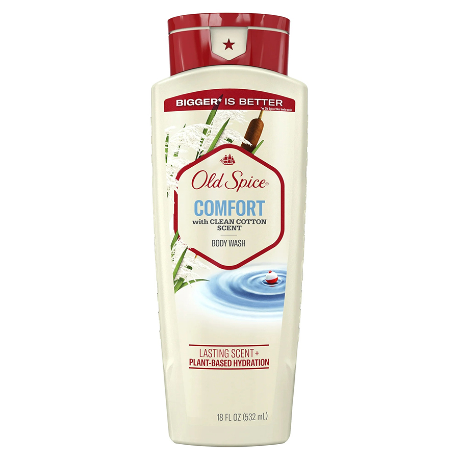OLD SPICE BODY WASH 18 OZ COMFORT WITH CLEAN COTTON SCENT