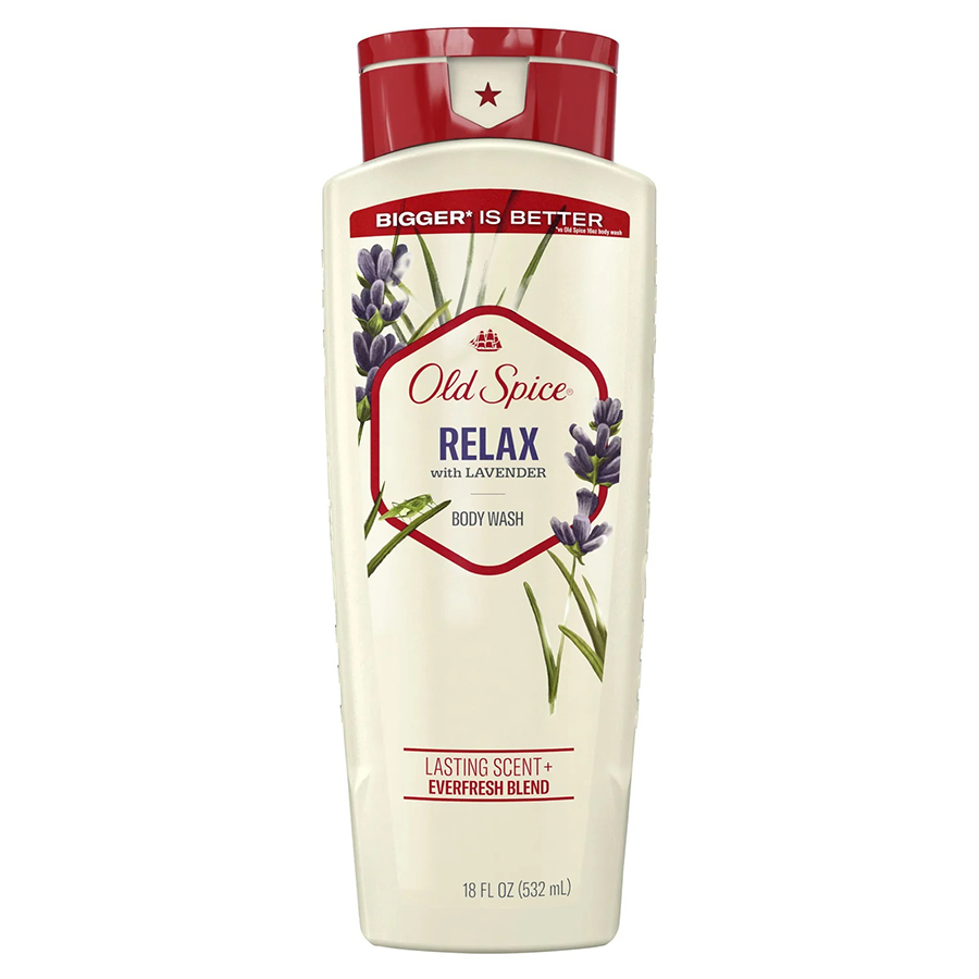 OLD SPICE BODY WASH 18 OZ RELAX WITH LAVENDER