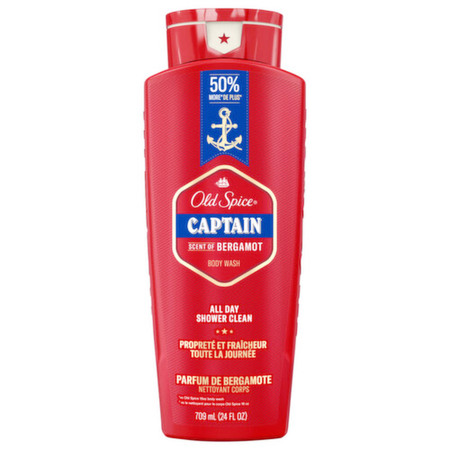 OLD SPICE BODY WASH 24 OZ / 709 ML CAPTAIN SCENT