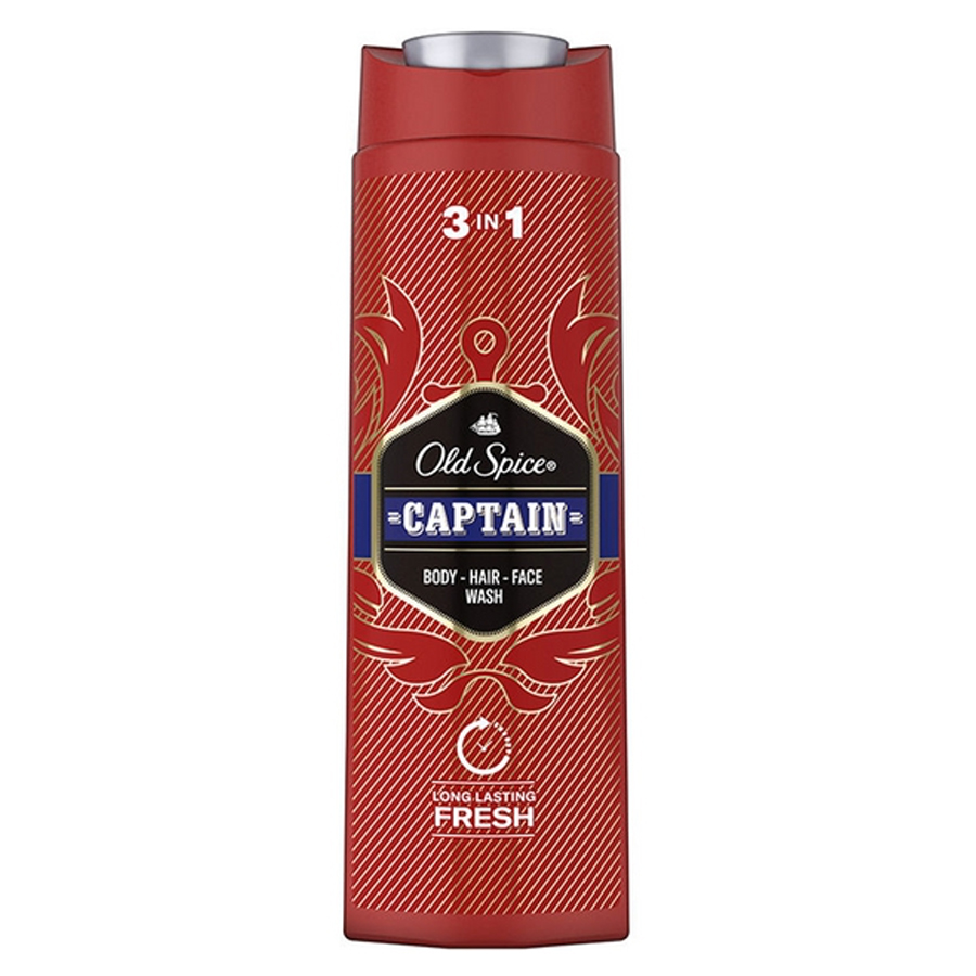 OLD SPICE BODY WASH 400 ML 3 IN 1 CAPTAIIN