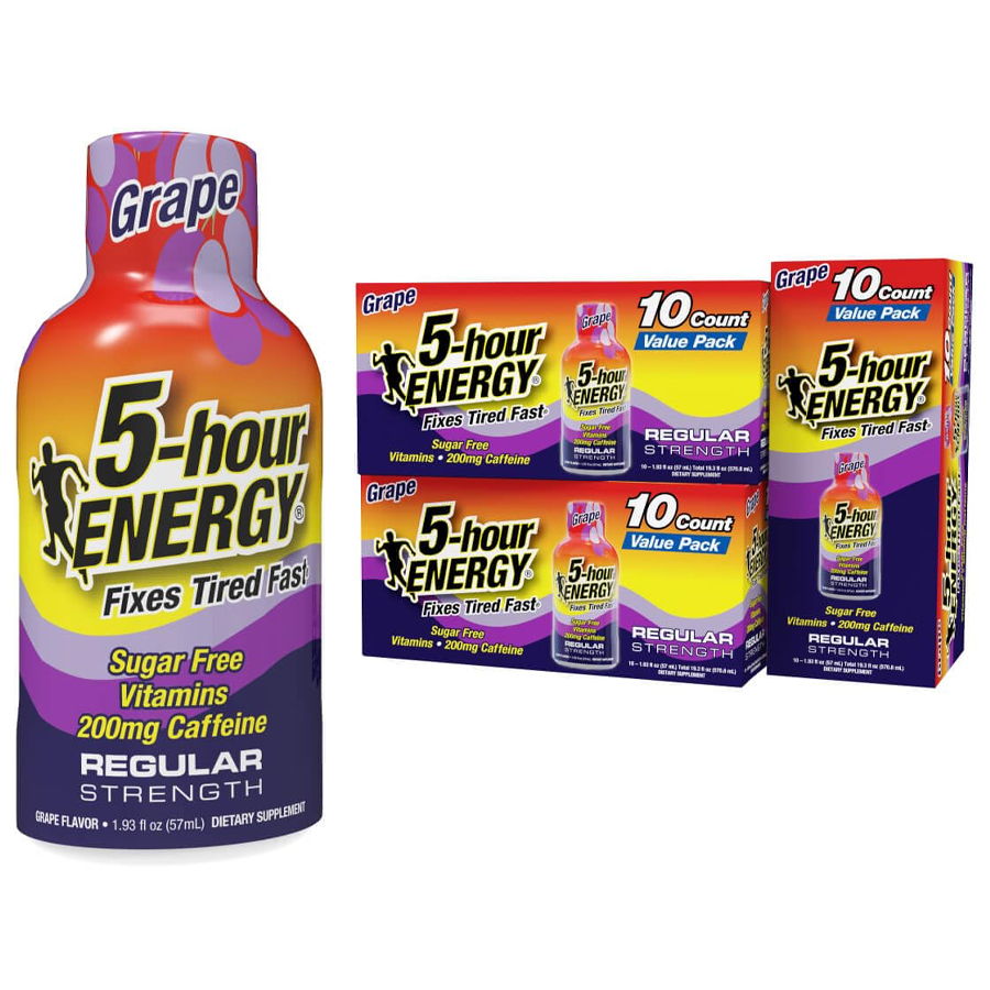 5 HOUR ENERGY 1.93 OZ GRAPE SUGAR FREE