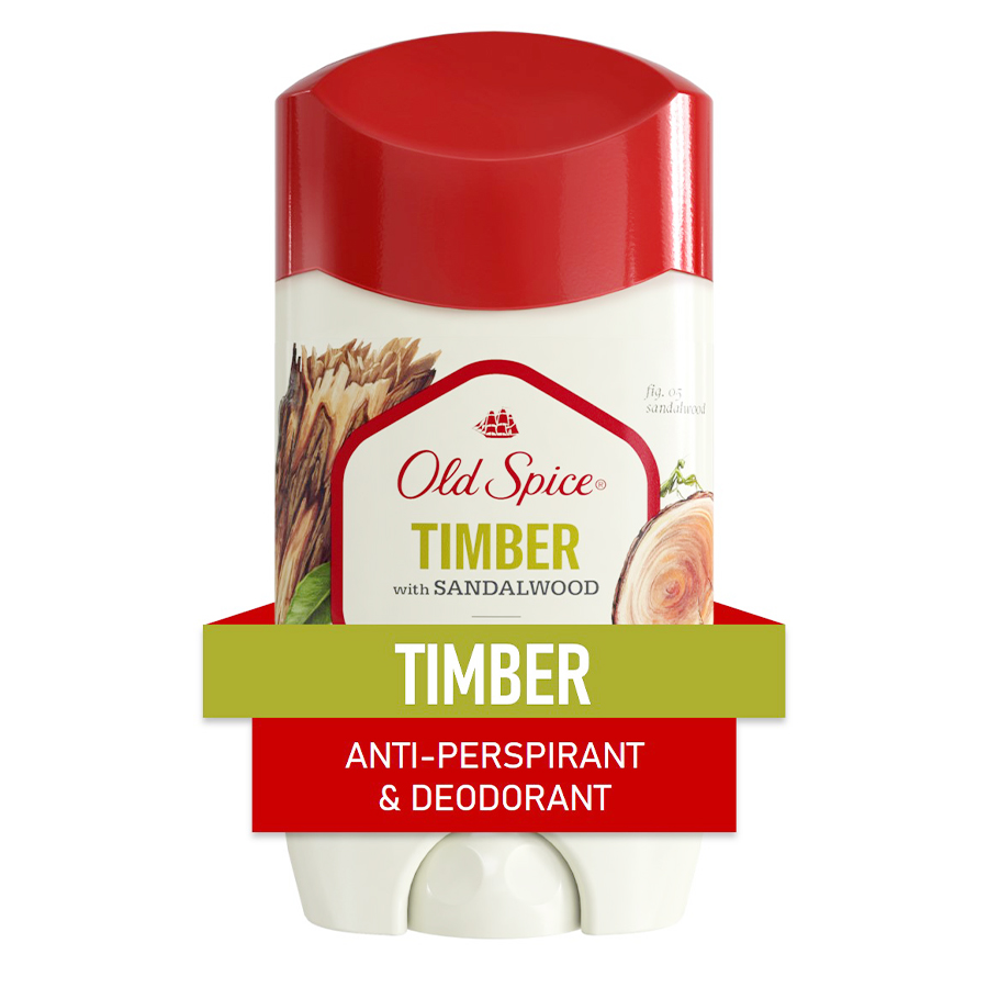 OLD SPICE DEO STICK 2.6 OZ TIMBER WITH SANDALWOOD