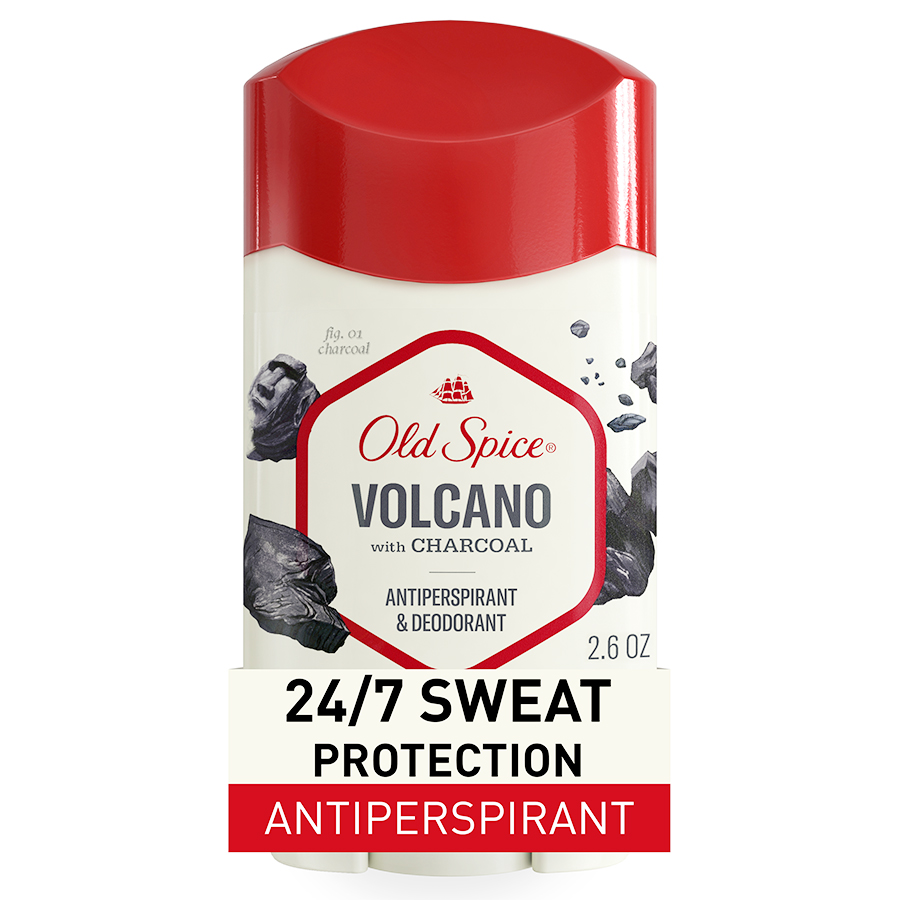 OLD SPICE DEO STICK 2.6 OZ VOLCANO WITH CHARCOAL SCENT INVISIBLE SOLID