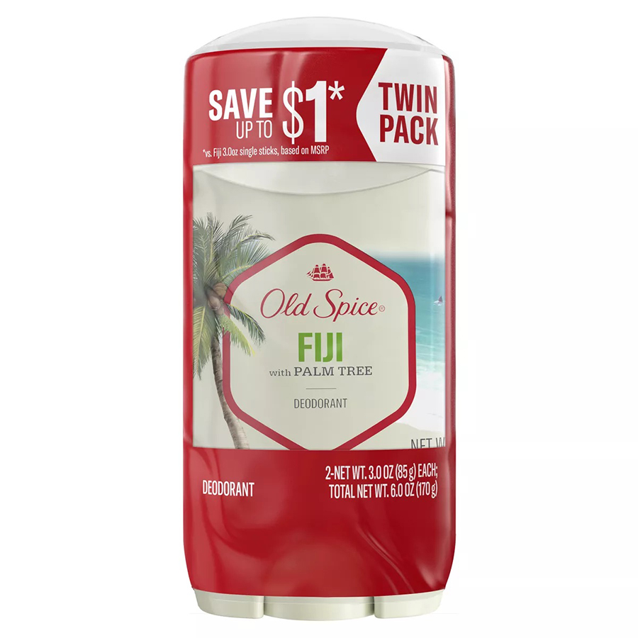OLD SPICE DEO STICK 3 OZ 2 PK FRESH WITH PALM TREE