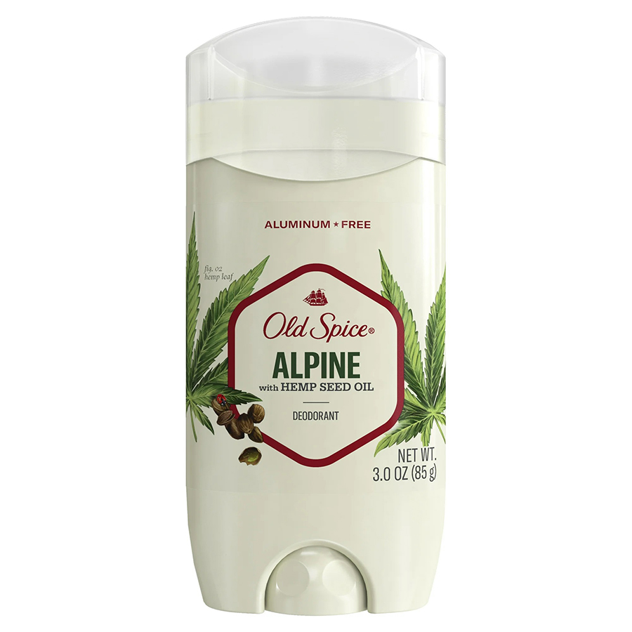 OLD SPICE DEO STICK 3 OZ ALPINE WITH HEMP OIL
