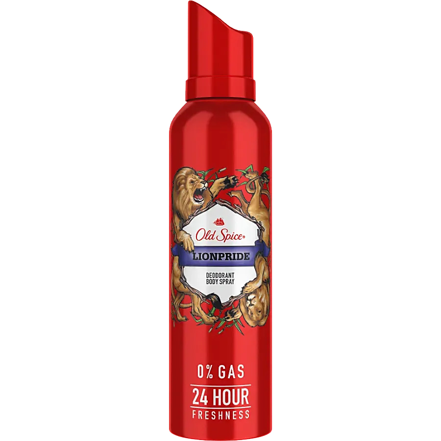 OLD SPICE DEODORANT SPRAY 4.73 OZ / 140 ML LIONPRIDE