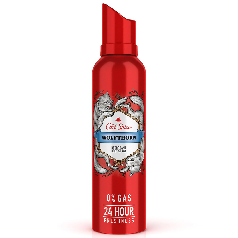 OLD SPICE DEODORANT SPRAY 4.73 OZ / 140 ML WOLFTHORN