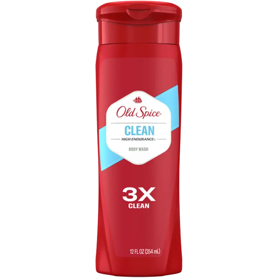 OLD SPICE HIGH ENDURANCE BODY WASH 12 OZ CLEAN SCENT