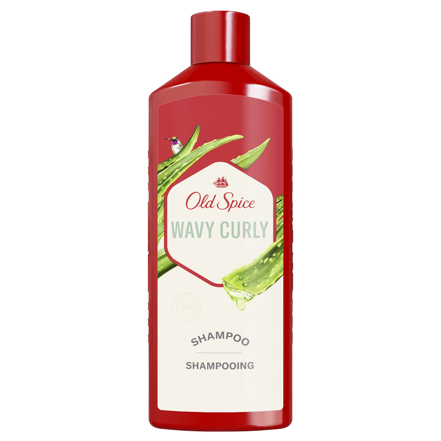 OLD SPICE SHAMPOO FOR MEN 13.5 OZ ALOE FOR WAVY CURLY HAIR